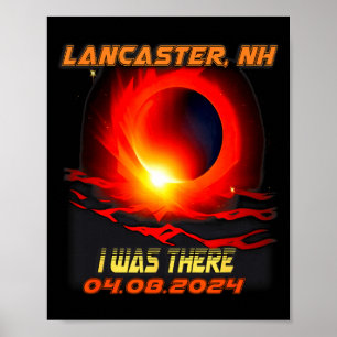 Poster Eclipse Solar Total Eu Estive Lancaster New Hamp