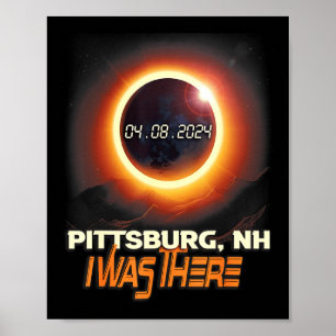 Poster Eclipse Solar Total Ttsburg New Hampshire Nh