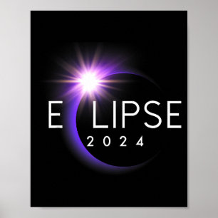 Poster Eclipse Total da América 04 08 24 Eclipse Total do