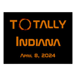 Póster Eclipse Total do Indiana 2024