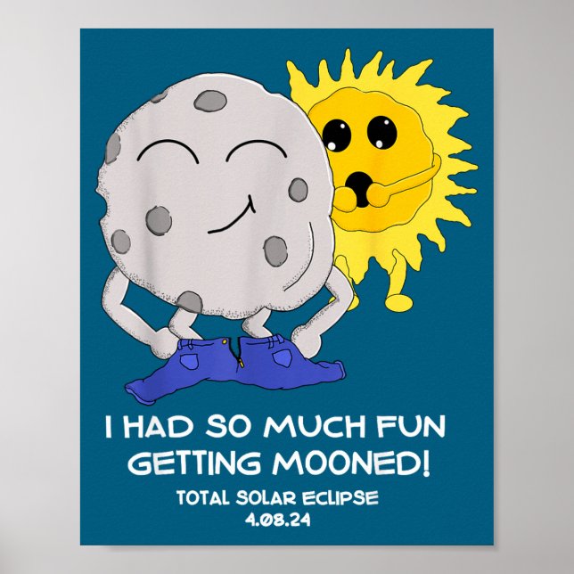 Poster Eclipse Total do Sol Divertido Foi Enganado (Frente)