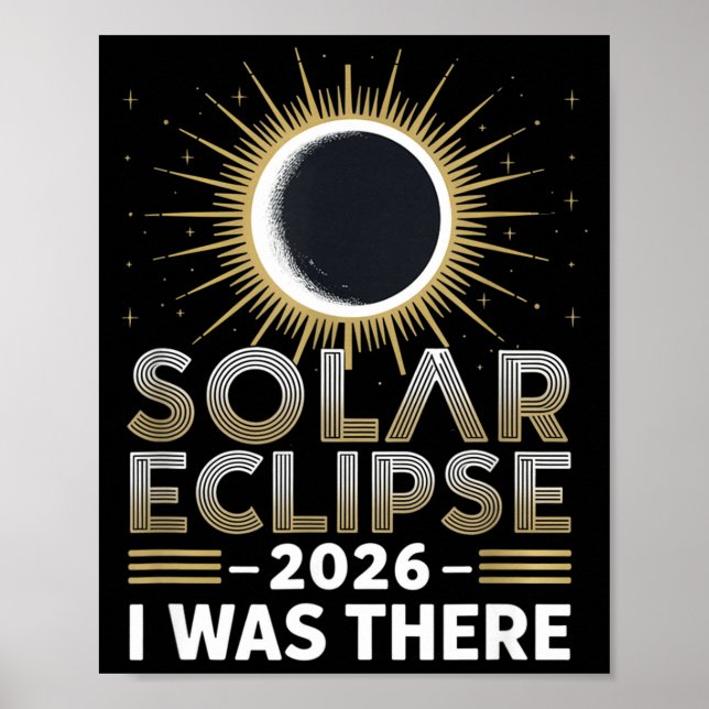 Poster Eclipse Total do Sol Lá Eclipse (Frente)
