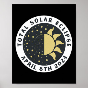Poster Eclipse - Total Eclipse Solar - Totalidade 2024