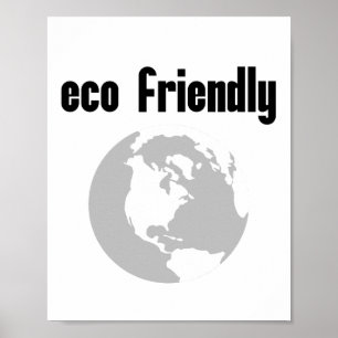 Poster Eco amigável: Reduza seu impacto ambiental