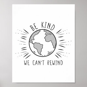 Poster Eco Earth Day Shirts são gentis que não podemos re