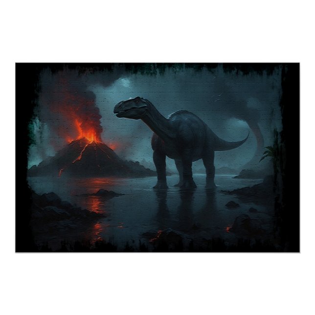 Póster Ecologia Brontossaurus (Frente)