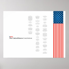 Poster Econo USA Constituição Bandeira Americana
