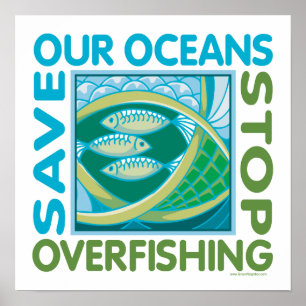 Póster Economize nossos oceanos