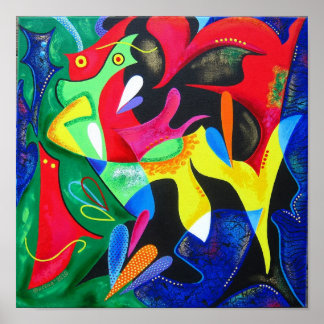 Póster Ecos de Taino - Arte Porto Rico