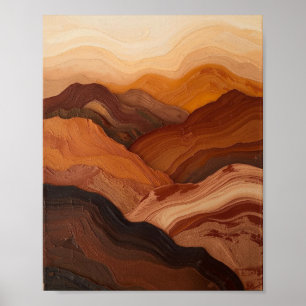 Poster Ecos do Alto Deserto: Uma Jornada Texturizada Atra