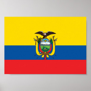 Poster Ecuador Flag