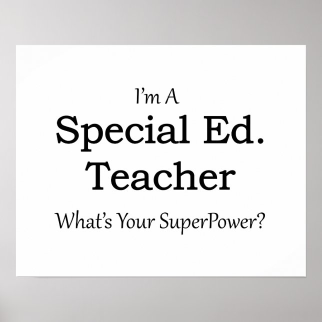 Póster Ed especial. Professora (Frente)