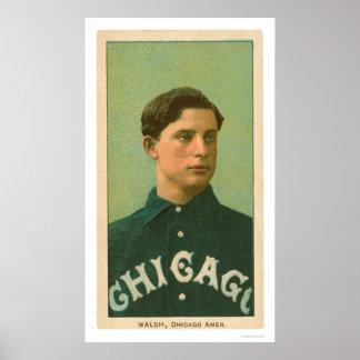 Póster Ed Walsh Baseball Card 1909