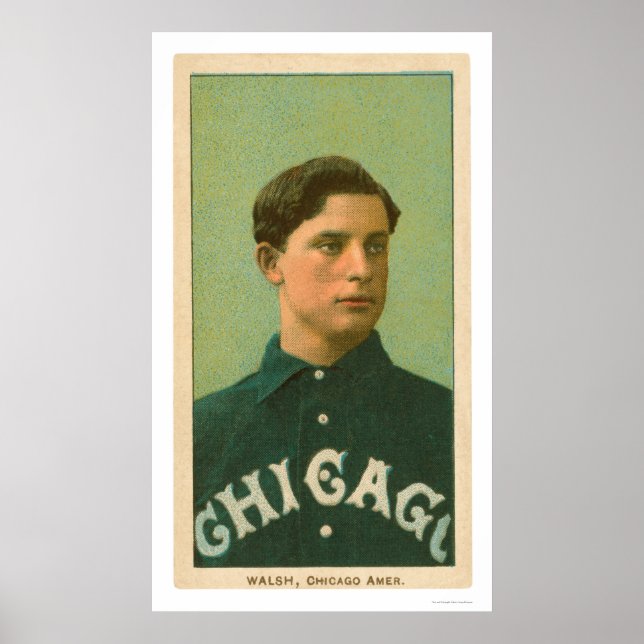 Póster Ed Walsh Baseball Card 1909 (Frente)