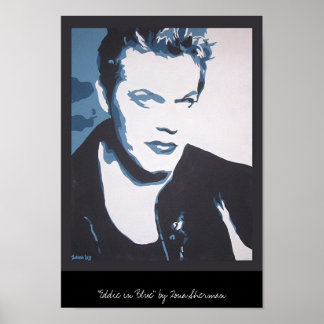 Póster Eddie em azul