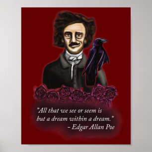 Poster Edgar Allan Poe, Academia Escura