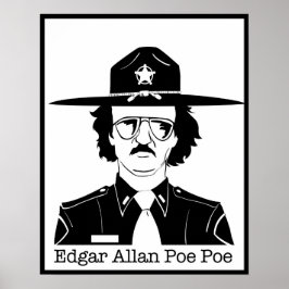 Póster Edgar Allan Poe (Preto a Branco)