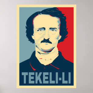 Poster Edgar Allan Poe TEKELI-LI Estilo de Esperança