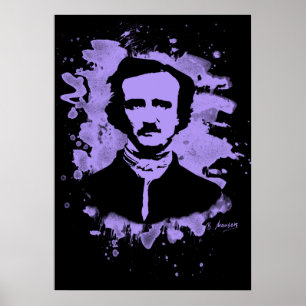 Poster Edgar Allan Poe Tribute (violeta)