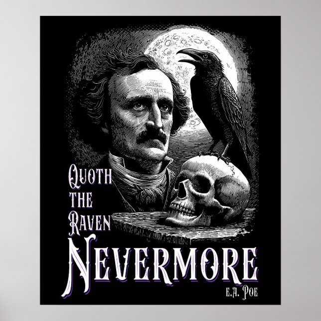 Poster Edgar Allan Poe's Raven Nevermore (Frente)