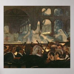 Poster Edgar Degas   a cena do balé, a ópera de Meyerbe