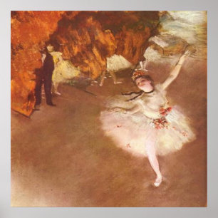 Poster Edgar Degas, A Estrela