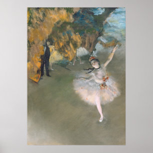 Poster Edgar Degas   A estrela ou o dançarino do Palco