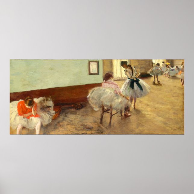 Póster Edgar Degas A Lição Da Dança (Frente)
