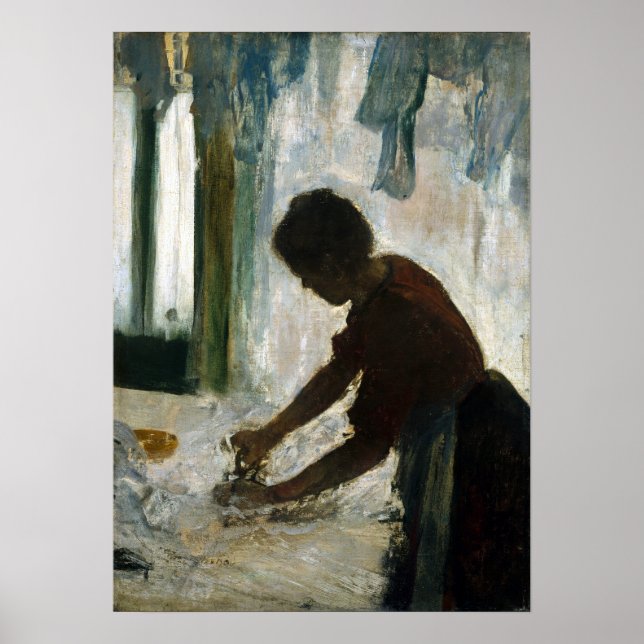 Póster Edgar Degas A Woman Ironing (Frente)