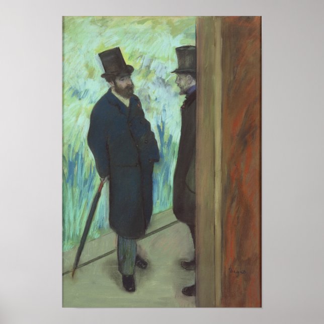 Poster Edgar Degas | Amigos no Teatro (Frente)