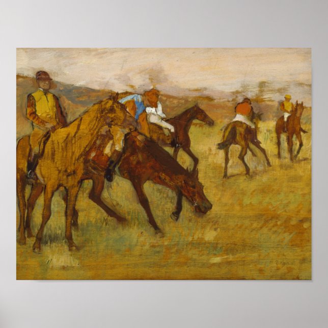 Póster Edgar Degas - Antes da Raça (Frente)