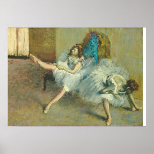 Póster Edgar Degas antes do balé, 1890-1892