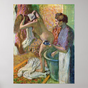 Póster Edgar Degas - após o banho