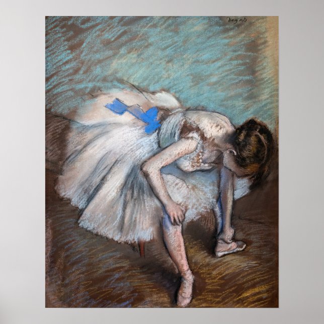 Poster Edgar Degas - Bailarina Sentada (Frente)