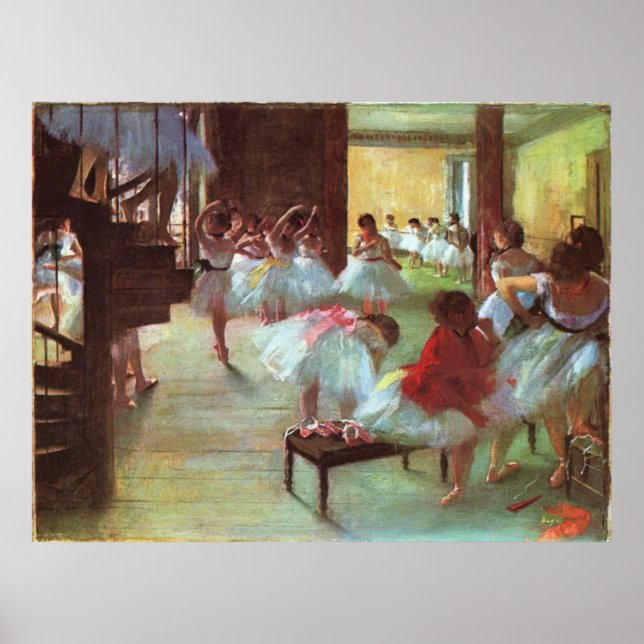 Poster Edgar Degas - Balé 1879-80, Calçado Stair Dancer O (Frente)
