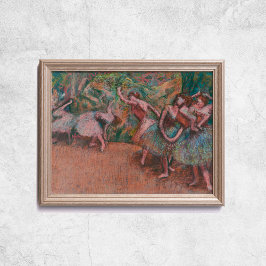 Poster Edgar Degas Balé Cena Ballerinas Art