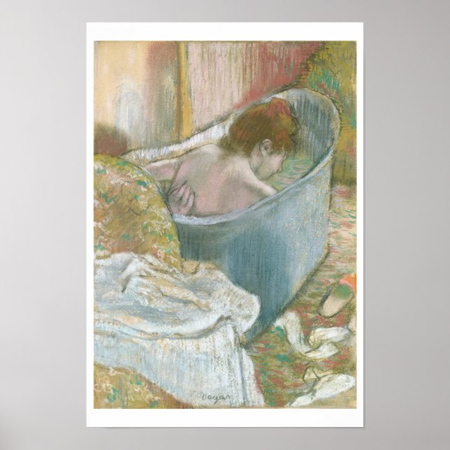 Póster Edgar Degas | Banho (Frente)