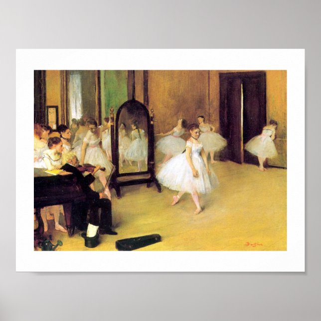 Póster Edgar Degas | Classe de dança (Frente)