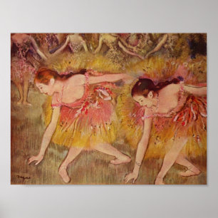 Poster Edgar Degas Dançarinas Inclinando-se