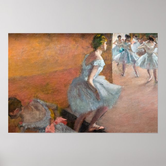 Poster Edgar Degas - Dançarinas Subindo uma Escada (Frente)