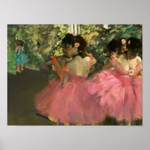 Poster Edgar Degas - Dançarinos A Rosa