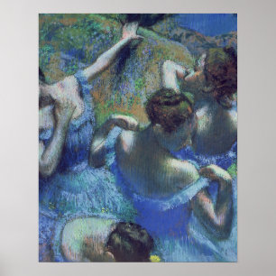 Poster Edgar Degas  Dançarinos azuis, c.1899