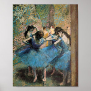 Poster Edgar Degas - Dançarinos De Azul