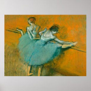 Poster Edgar Degas Dancers na trabalho de arte de pintura