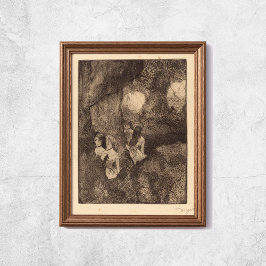 Poster Edgar Degas Dancers No Esboço Das Asas