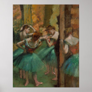 Poster Edgar Degas Dancers Pink e Green