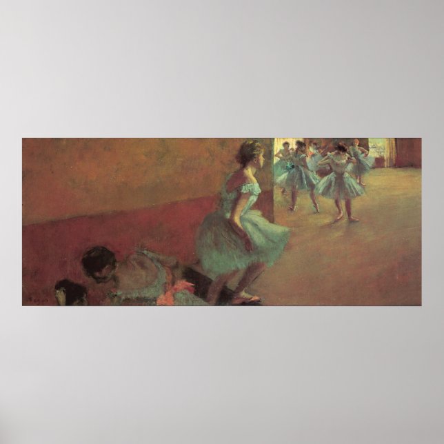 Póster Edgar Degas Dancers Subindo Uma Escada (Frente)
