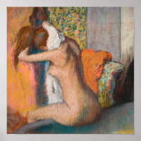 Edgar Degas - Depois do Banho, Mulher Limpando o P