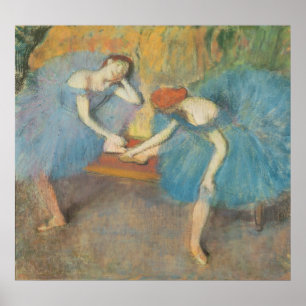Póster Edgar Degas   dois dançarinos em repouso,
