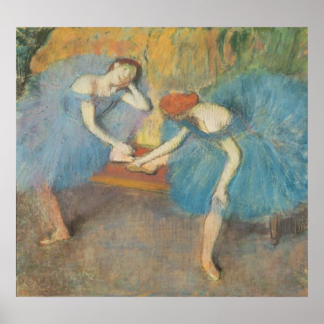Póster Edgar Degas | Dois dançarinos no repouso, dançarin (Frente)